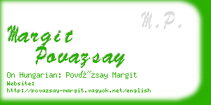 margit povazsay business card